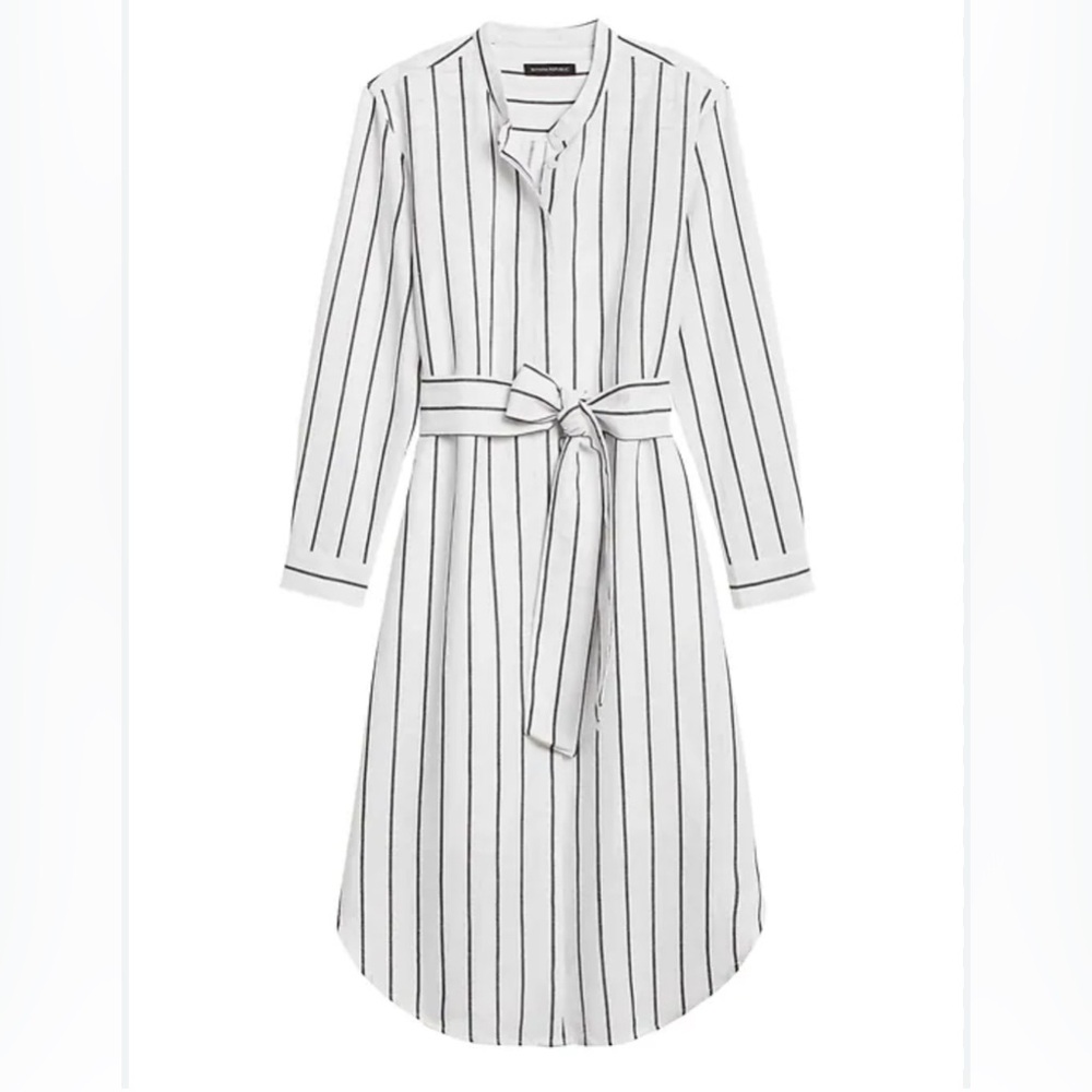 Banana Republic Linen Cotton Shirt Dress